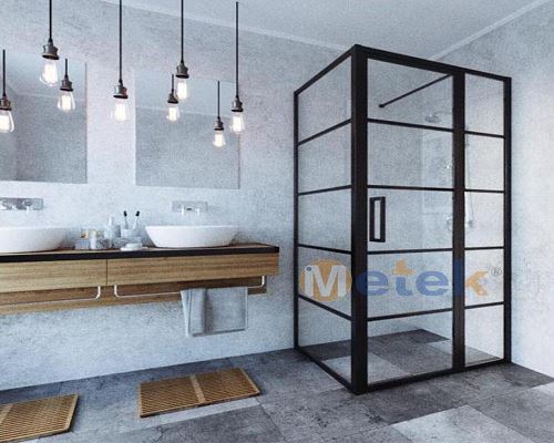 Glass Shower Door Corner Bathroom