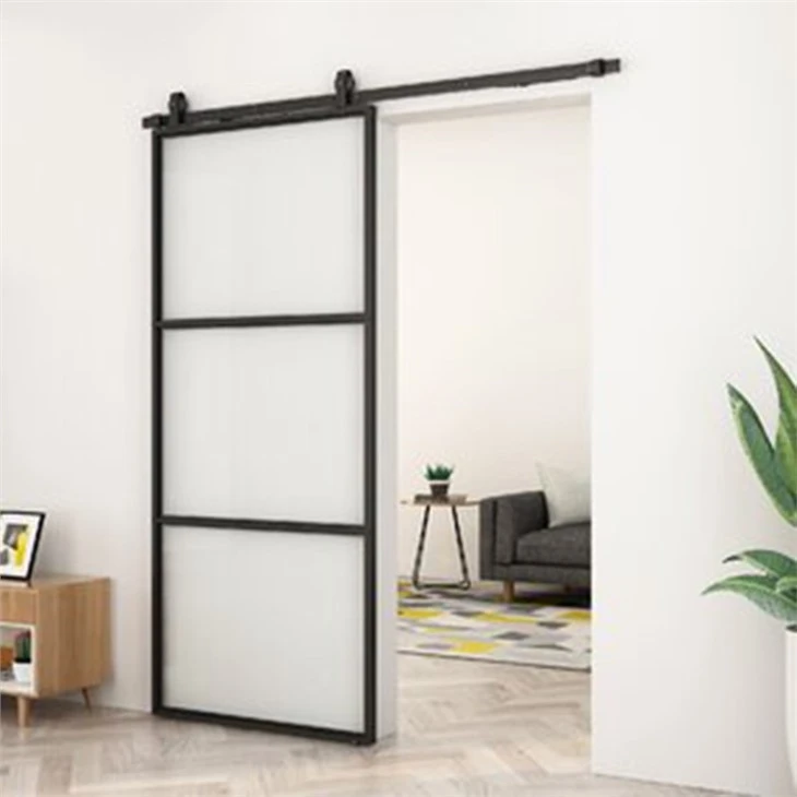 Glass Barn Door With Installation Hardware