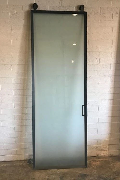 Glass Barn Door With Installation Hardware